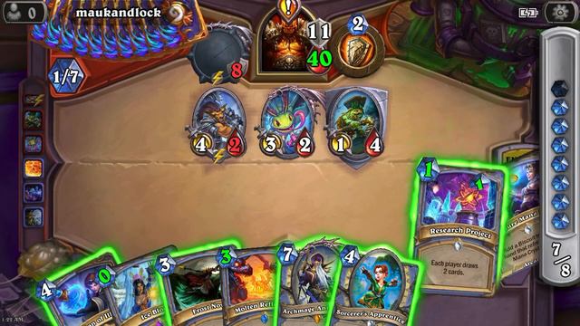 Hearthstone Ranked #11: Wild Platinum 9 Exodia Mage смотреть онлайн