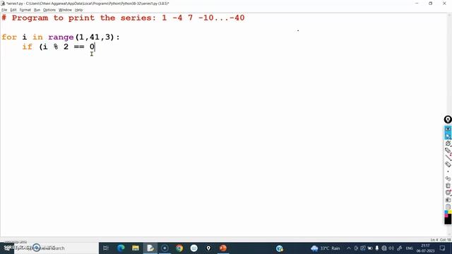 Python Program to Print number Series | Python Series Program | Class 11 & 12 Computer Science смотреть онлайн