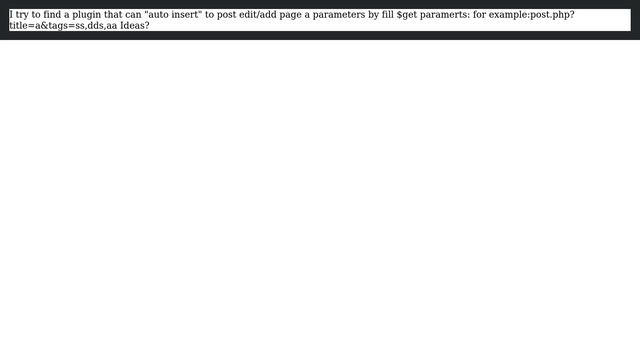 Wordpress: append $_GET parameters to post смотреть онлайн
