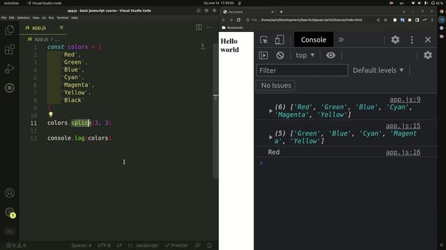 JavaScript # 16 Методы массивов смотреть онлайн