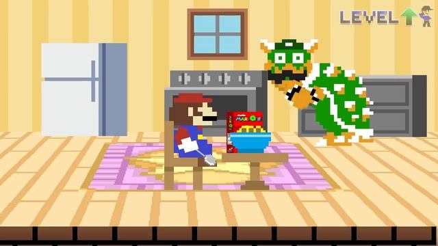 Level UP: Mario ate a bowl of Cereal and then this happened смотреть онлайн