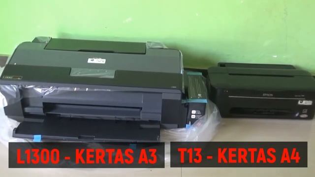 unboxing printer epson L1300 A3 (Perbandingan A3 dan A4) смотреть онлайн