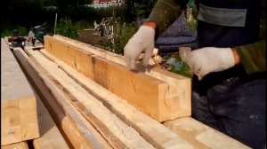 Дом из бруса | окосячка дверных проемов