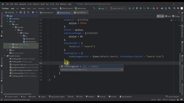 Material 3 Search Bar with Jetpack Compose - Easy Tutorial смотреть онлайн