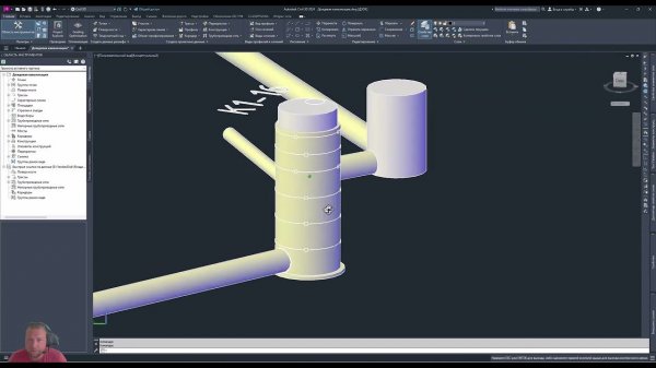 Inventor_Civil 3D_Презентация краткого технического процесса по созданию Колодца НК и ДК