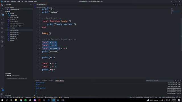 Learn LUA, The Basics | Episode 1 смотреть онлайн