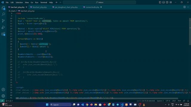 Part 4 JS Chart : JS Charts with PHP Database смотреть онлайн