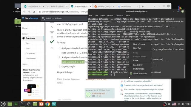 Arduino IDE 2.0 on Linux Mint 21 Cinnamon, 10/27/2022 смотреть онлайн