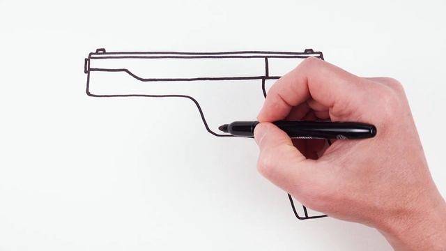 How to Draw Gun Pistol Easy смотреть онлайн