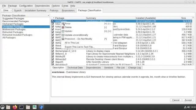 Removal of Gnome Desktop using Yast Software Manager in OpenSuse 15.4 смотреть онлайн