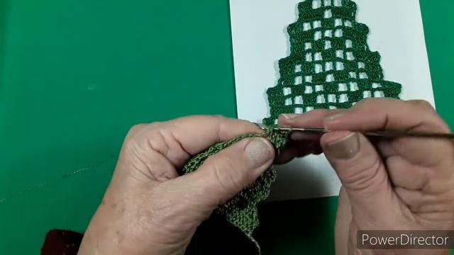 Ёлочка. Филейные вязание. Мастер-класс. Filet Knitting. Lesson Of Knitting.