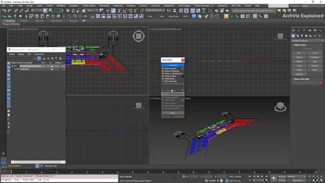 How to use the Copy Paste DWG Script in 3dsmax смотреть онлайн