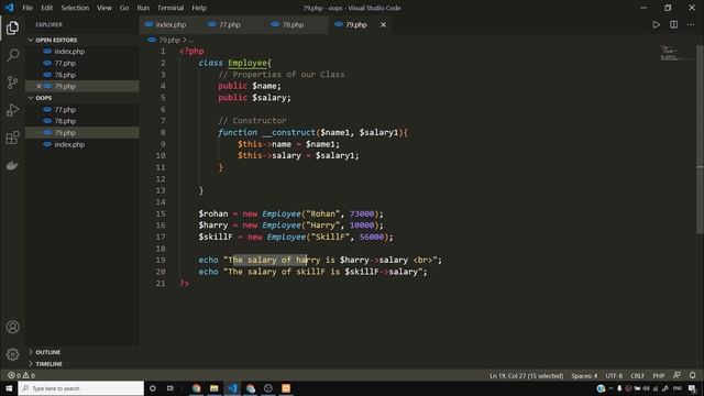 __destruct() function in Php | PHP Tutorial #79 смотреть онлайн