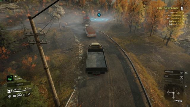 SnowRunner - 2 player coop swamp shortcut and trailer swimming lesson 4k 60FPS смотреть онлайн