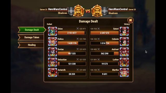 Hero Wars | Team Fight Tuesday! Orion and Sebastian! смотреть онлайн