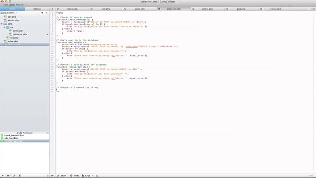 PHP Tutorial: Ban People From Your Website [part 02] смотреть онлайн