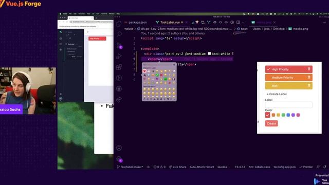 Episode 1: Code a Label Picker Component From Scratch by Jessica Sachs: Vue.js Forge смотреть онлайн