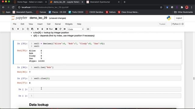 [CS 220 / CS319 Fall 2020] LEC 29 Video 2: Pandas DataFrame intro смотреть онлайн
