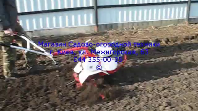 Мотоблок Заря SH2 работа с фрезой