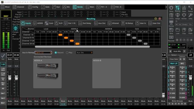 Setting The Tap Point and Recording FX to the Behringer XLive Card смотреть онлайн