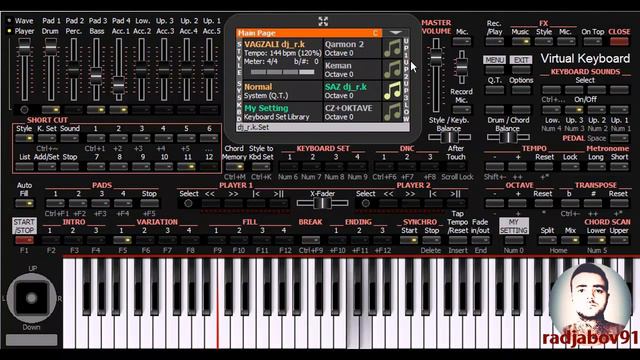 Uca Dağlar (Qarlı Dağlar Başında) (Xalq Mahnısı) - KORG PA4X - PC