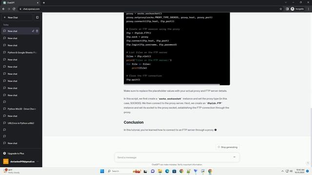 Proxies in Python FTP application смотреть онлайн