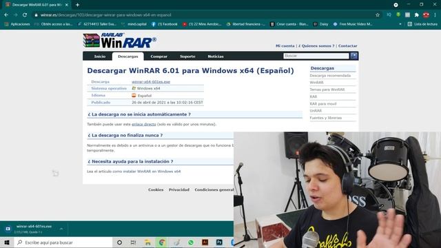 Como DESCARGAR e Instalar WINRAR GRATIS en ESPAÑOL 2021 (PARA EXTRAER ARCHIVOS) VERSION 6.01 смотреть онлайн