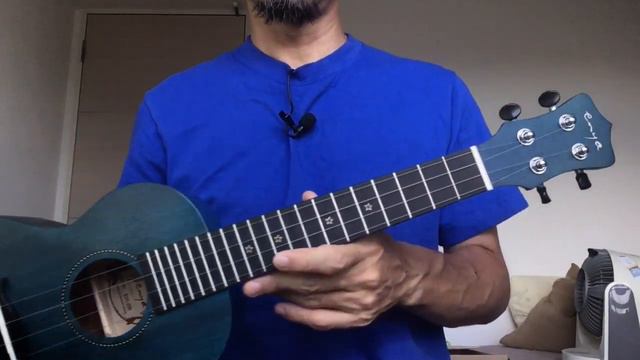 ウクレレ探訪56：enya EUC-25D BU（深蒼・マホガニー表単板）コンサートサイズ