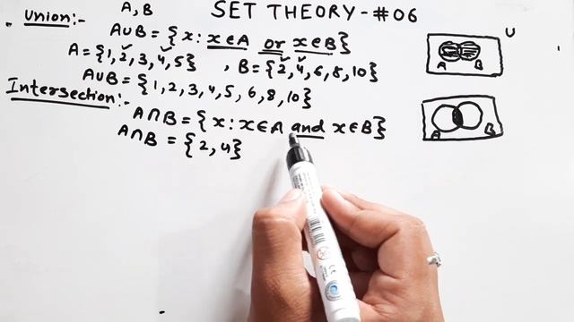 SET THEORY #06 #Union #intersection #difference and #symmetricdifference of sets смотреть онлайн