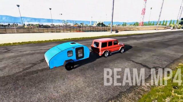 Car VS Giant Water Hole Tom Holland Spider Man – BeamNG Drive Mercedes-Benz Gelandewagen w/ trailer смотреть онлайн