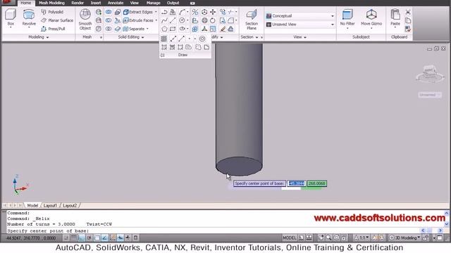 AutoCAD 3D Bolt with Threads Tutorial Download 3D Bolt DWG Drawing YouTube3 смотреть онлайн