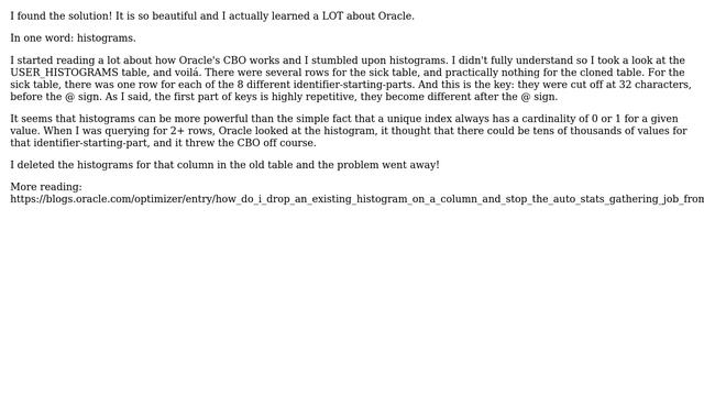 Databases: Oracle is not using a unique index for a long key (3 Solutions!!) смотреть онлайн