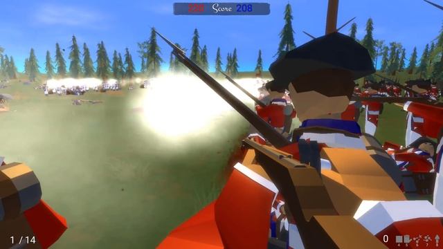 HUGE American Revolution Line Battle - Rise of Liberty Battle Simulator смотреть онлайн