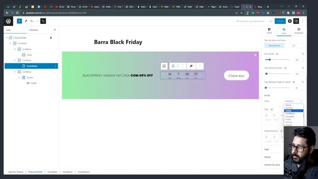 Como Criar Uma Barra de Notificação Para BlackFriday DE GRAÇA no WordPress com o Plugin Spectra смотреть онлайн