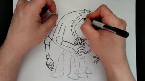 Как нарисовать дядю Шнюка из Лунтика