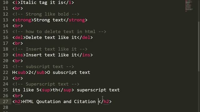 HTML text Formatting смотреть онлайн