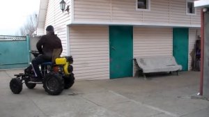 Передняя балка самодельного минитрактора