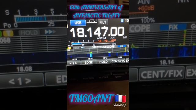 QSO with TM60ANT "60th ANNIVERSARY of ANTARCTIC TREATY" Remember to Subscribe 73!!! смотреть онлайн