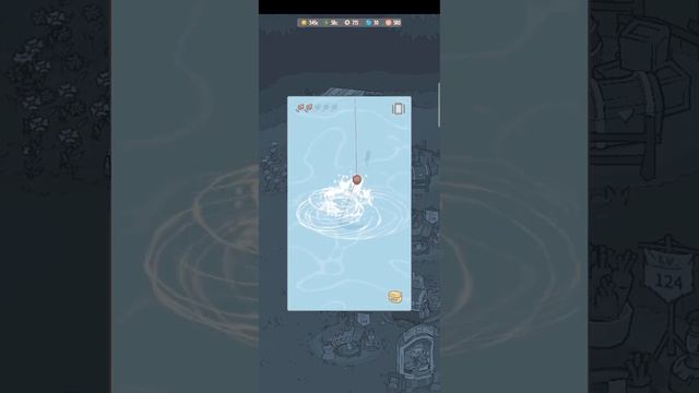 ловим рыбу в игре кошки и суп (вчерашнее видео в виде шортса)