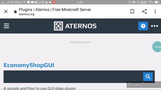 Add Shop Gui In Aternos Minecraft Server || Java+Pe || Aternos Tutorial || Part-2.. смотреть онлайн