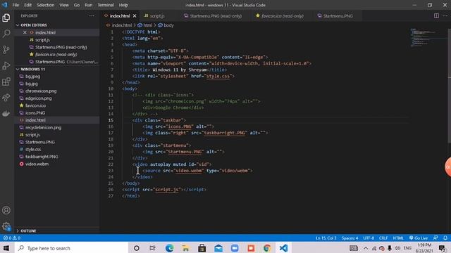 I made windows 11 using javascript,css and html || windows 11 смотреть онлайн