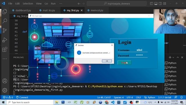 How to make a Login System with MySQL in Python - Part 6 - Sinhala Description смотреть онлайн