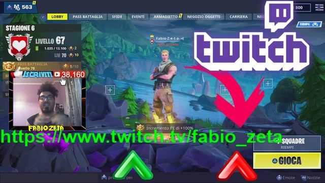 Annuncio! FORTNITE Online su Twitch.Tv Canale "fabio_zeta" Da Lun a Ven,dalle 21 alle 23 смотреть онлайн
