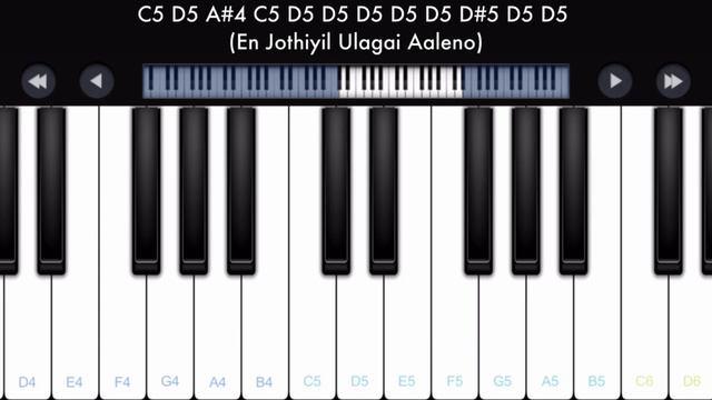 Moongil Kaadugale Piano Notes | Perfect Piano Tamil Songs смотреть онлайн
