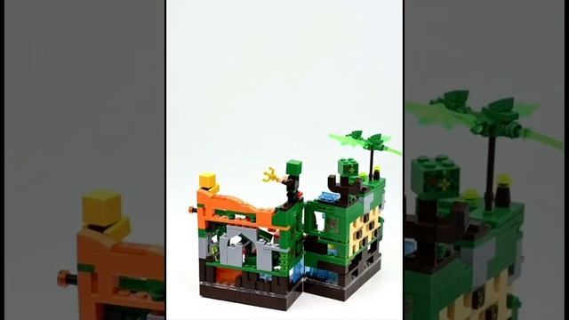 Конструктор Майнкрафт Minecraft Зеленая Крепость 501 Деталь смотреть онлайн
