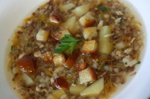 Гречневый суп рецепт.Как приготовить гречневый суп.Как варить гречневый суп