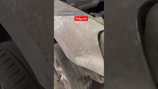 Skoda Yeti fender repair. смотреть онлайн