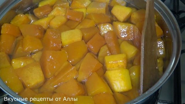 Варенье из Тыквы на Зиму очень вкусно, ароматно и сочная Рецепт смотреть онлайн