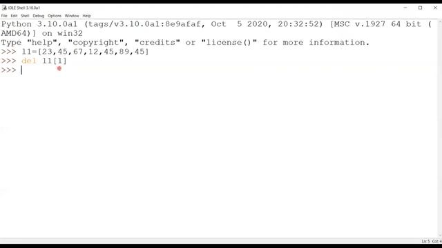 del () Method in Python || del vs pop || List (Part-17) || Python Tutorials-Class 11 & 12CS смотреть онлайн
