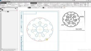 Видеоурок 004. Создание чертежа в КОМПАСЕ-3D V18.1. Прокладка на формате А4.